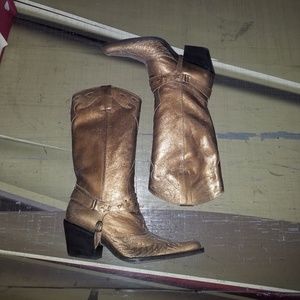 Mia Distressed Leather Boots